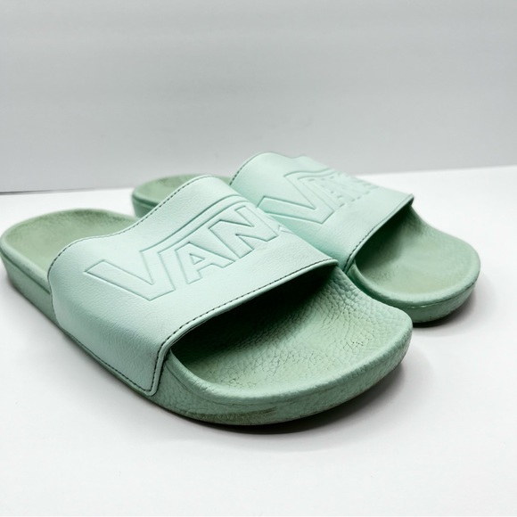 Vans Slip On Mint Green Slides Size 9 Women’s - Picture 13 of 13